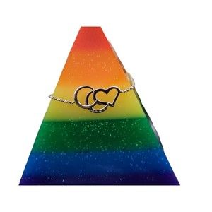 Vintage Sterling Silver Heart Bolo Slide Bracelet Size 5.5-10in